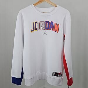 Jordan Kid's Rivals Jordan 23 Crewneck‎ Sweatshirt White | Big Boy Youth XL
